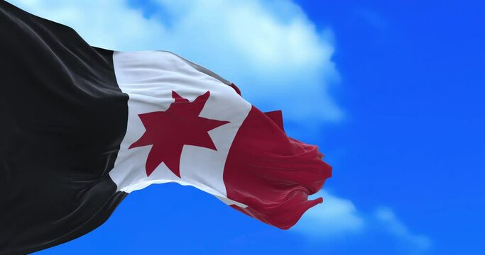 Seamless loop of Udmurt Republic flag.