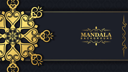 Luxury ornamental mandala background with arabic islamic east pattern style premium
