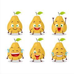 Fototapeta premium Cartoon character of pomelo with smile expression