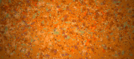 abstract fractal colorful orange copper beige khaki pumpkin marbled stone wall concete cement grunge image paint background bg texture wallpaper art frame sample illustration board