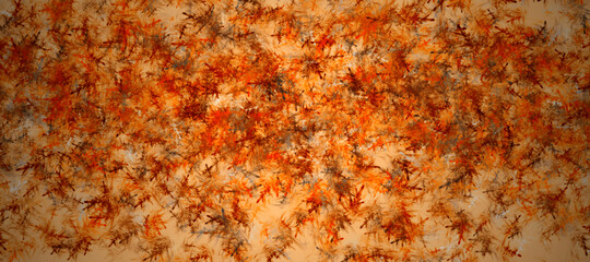 abstract fractal colorful orange copper beige khaki pumpkin marbled stone wall concete cement grunge image paint background bg texture wallpaper art frame sample illustration board