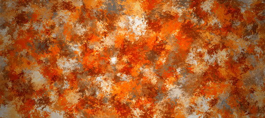 abstract fractal colorful orange copper beige khaki pumpkin marbled stone wall concete cement grunge image paint background bg texture wallpaper art frame sample illustration board