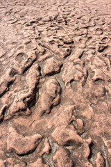 A pattern of rocks that have been eroded by water