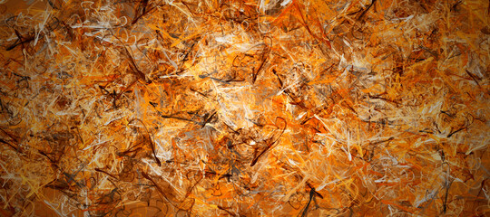 abstract fractal colorful orange copper beige khaki pumpkin marbled stone wall concete cement grunge image paint background bg texture wallpaper art frame sample illustration board