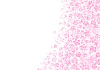 余白がある桜の花の和紙背景 no.12