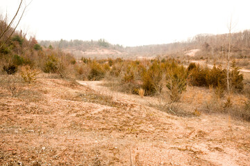 Sediment dam of glacial Lake Hitchcock in Rocky Hill, Connecticut.
