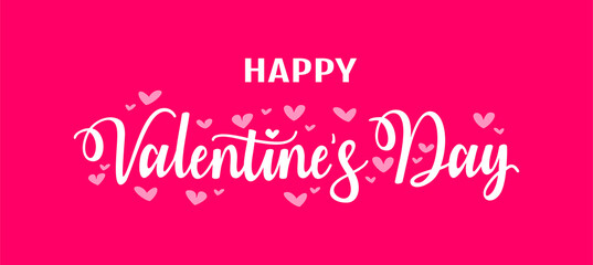 Valentines day background with heart pattern and typography 
of happy valentines day text . Vector illustration. 
Wallpaper, flyers, invitation, posters, brochure, banners.