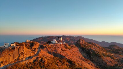 Sunrise Lights On Mountain in Winter Early Mornig Lights Glory Landscape sky Beautiful Nature