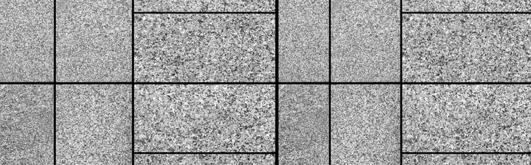 Panorama of Granite tile floor white terrazzo outside the building pattern and background seamless