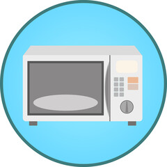 Fototapeta premium シンプルな電子レンジのアイコン