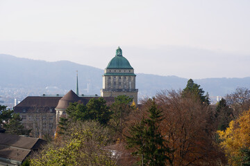 Tower of the University of Zurich, main campus.