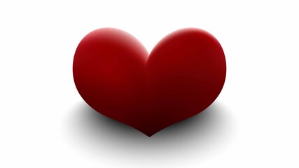 Cute 3d realistic love icon. Eps10 vector