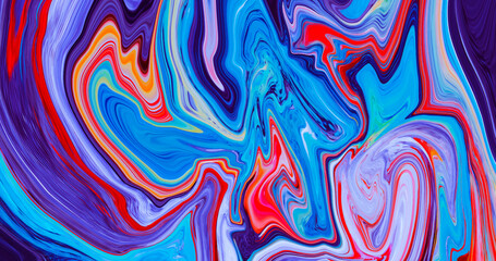 Modern abstract background. Fluid art. Liquid marble texture. Acrylic paints pour vector design. Contemporary art.