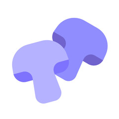 Vegetable Icon. Mushroom Icon.