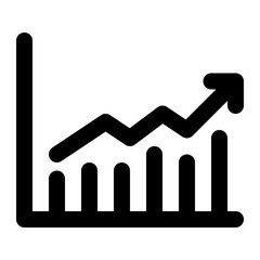 Statistics Line Icon Vector