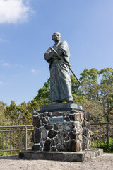 坂本龍馬の銅像　長崎市風頭公園