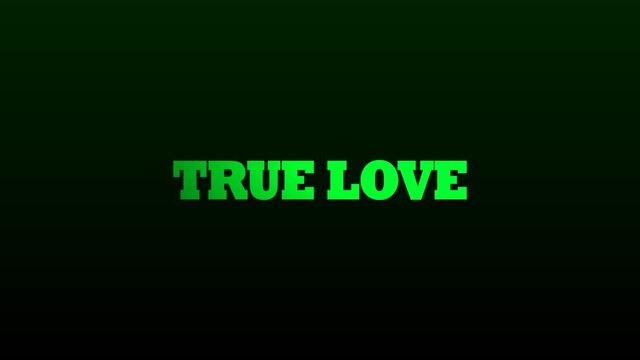 animated video written true love
