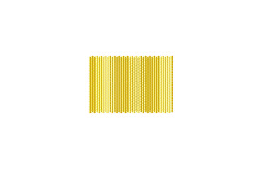 processor isolated on white background, seamless pattern gold color