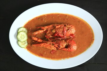 good and spicy lobster seafood 