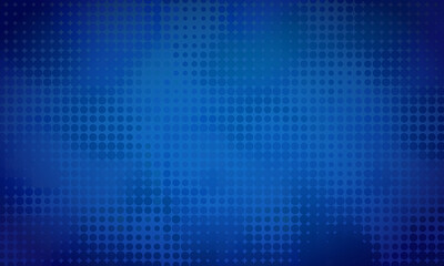 ドットのグラデーション背景デジタル青色