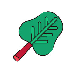 Vegetable Icon. Spinach Icon.