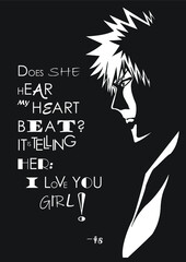 BOY WITH I LOVE YOU POSTER 