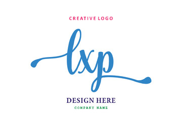 LXP  Lettering logo is simple, easy to understand and authoritative