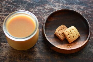 ミルクティーと手作りクッキー