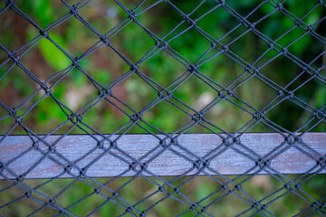 Close up view of a safety Net, used to prevent accidental falling down.