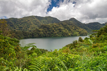 Twin Lake Balisasayao Nature Park in the province of Negros in the Philippines.