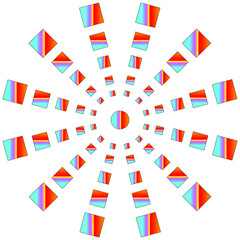 Vector background of abstract squares.Vector illustration.