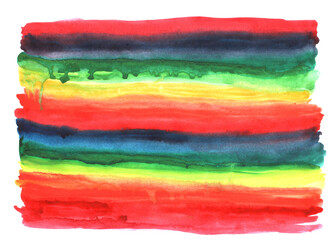 abstract background freehand living materials, color rainbow in watercolor
