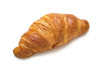 Fresh croissants isolated on white background