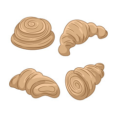 Bakery Colored Line art vector illustration, linear style pictogram, isolated