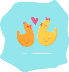 beautiful bright color illustration on the theme of love