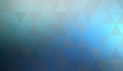 Triangles geometric blue holographic abstract background. Mosaic pattern.