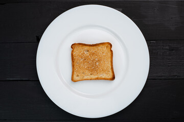 toast on a plate