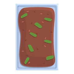 Meal airline food icon. Cartoon of meal airline food vector icon for web design isolated on white background