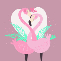 beautiful bright color illustration on the theme of love