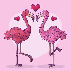 beautiful bright color illustration on the theme of love