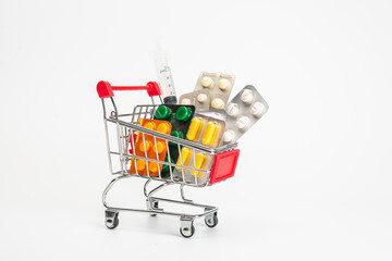 shopping cart with gifts