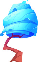 cute funny cartoon tree illustration game graphics