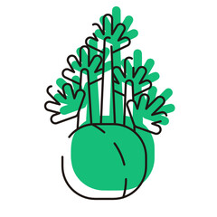 Vegetable Icon. Line Icon. 