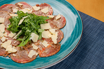 salad with meat