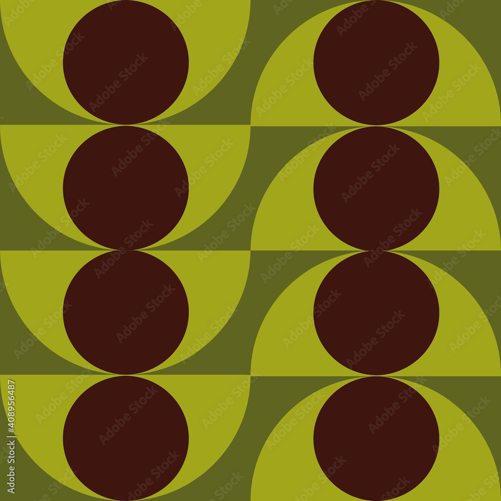 Poster warm retro colors seamless vector repeat pattern print background