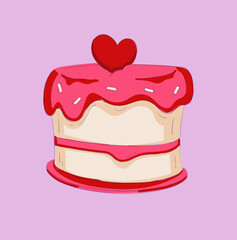 beautiful bright color illustration on the theme of love