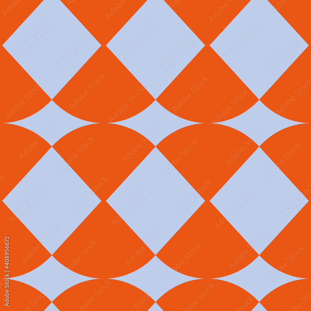Poster warm retro colors seamless vector repeat pattern print background