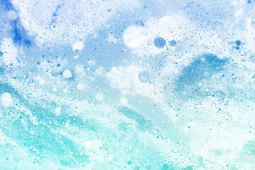 泡のある水面マーブルアート背景テクスチャ