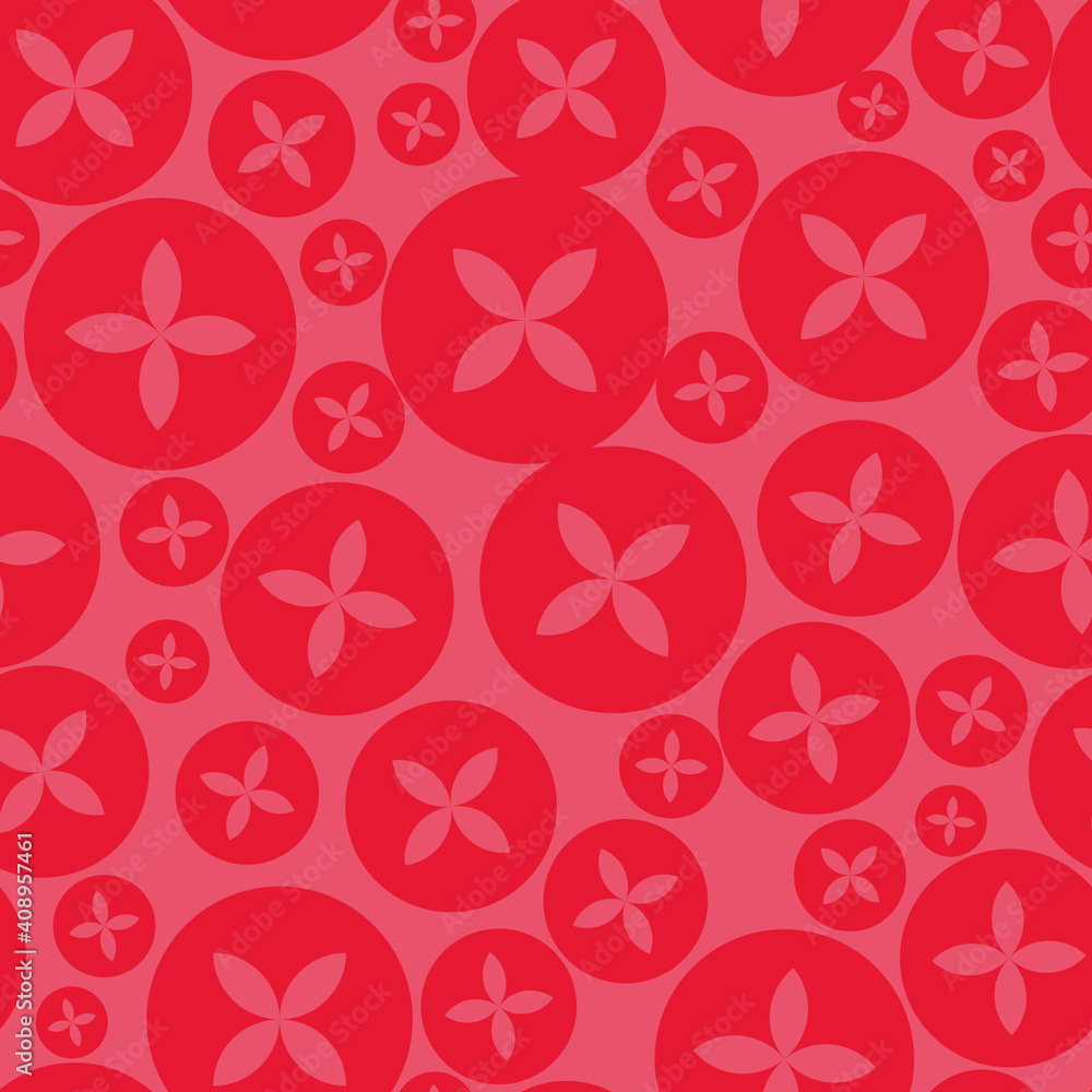 Poster warm retro colors seamless vector repeat pattern print background