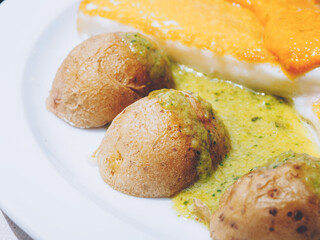 wrinkled potatoes, typical canarian food
